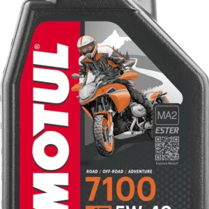 104086 MOTUL 7100 5W40 4T моторное, 100% синтетическое для четырехтактных двигателей мотоциклов, 1 литр 104086 MOTUL 7100 5W40 4T моторное, 100% синтетическое для четырехтактных двигателей мотоциклов, 1 литр