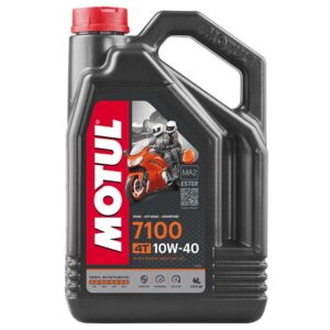 104092 MOTUL 7100 10W40 4T моторное,100% синтетическое для четырехтактных двигателей мотоциклов, 4 литра