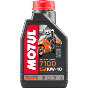 104091 MOTUL 7100 10W40 4T моторное, 100% синтетическое для четырехтактных двигателей мотоциклов, 1 литр