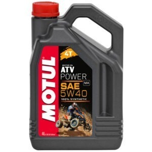 105897 Масло MOTUL ATV Power 4T 5W40 моторное, 100% синтетическое для четырехтактных двигателей квадроциклов, 1 литр