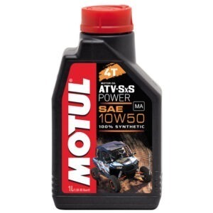 105900 Масло MOTUL ATV SXS Power 4T 10W50 моторное, 100% синтетическое для четырехтактных двигателей квадроциклов, 1 литр