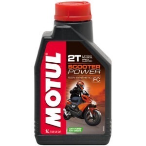 105881 Масло MOTUL SCOOTER POWER 2T моторное, 100% синтетическое для двухтактных двигателей скутеров, 1 литр